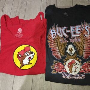 Buc-ee's Red and Black Graphic Tees for Men